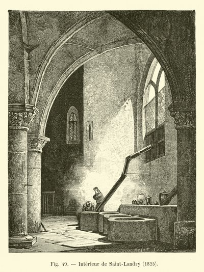 圣兰德里内部，1825年 作者 French School