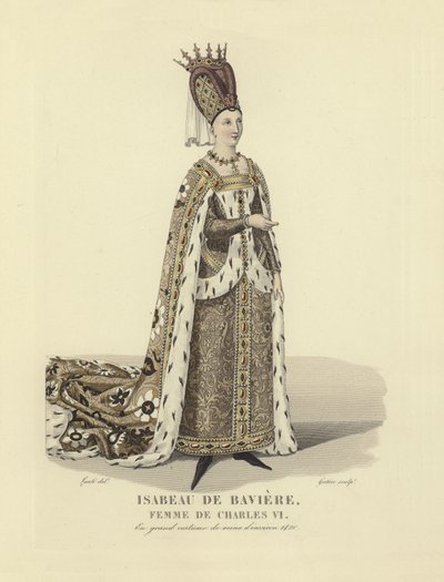 巴伐利亚的Isabeau，法国国王查理六世的妻子 作者 French School