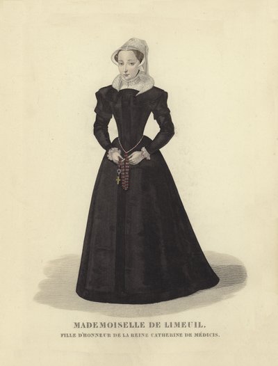 Isabelle de Limeuil，Catherine de Medici的荣誉女仆，法国国王亨利二世的妻子 作者 French School