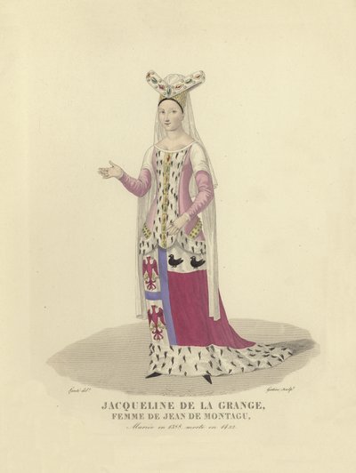 Jacqueline de la Grange，Jean de Montagu的妻子，Charles V和法国VI的顾问 作者 法语学校