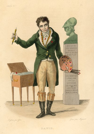 Jacques-Louis David（彩色雕刻） 作者 法语学校
