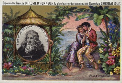 Jacques Henri Bernardin de Saint Pierre，法国作家和植物学家 作者 法语学校