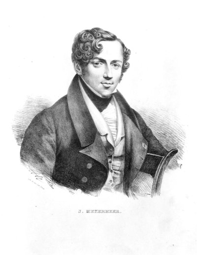 Jakob Meyerbeer（1791-1864）德国作曲家，由van Lier兄弟雕刻 作者 法语学校