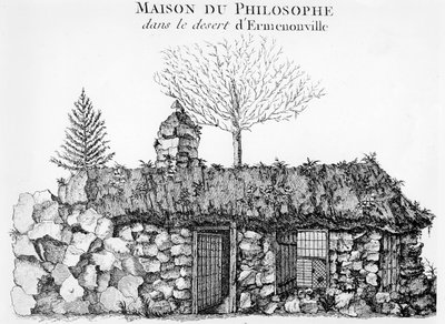 Ermenonville的Jean-Jacques Rousseaus Hermitage（另见168374） 作者 法语学校