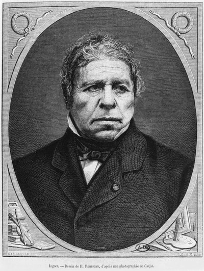 Jean Auguste Dominique Ingres（1780-1867）来自Etienne Carjat（1828-1906）1867年的一张照片 作者 法语学校