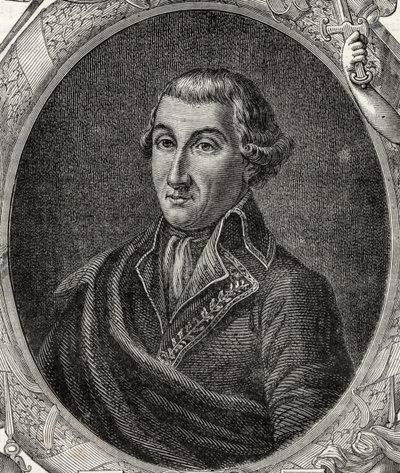 Jean Baptiste Camille Canclaux（1740-1817）来自Louis Blac的“法国革命史”（1811-82） 作者 法语学校