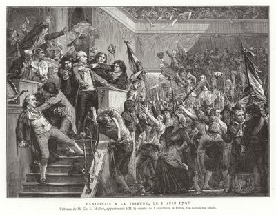 Jean Denis，comju Lanjuinais，在1793年6月2日法国大革命的公约讲台上 作者 法语学校