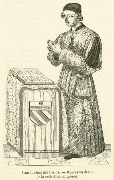 Jean Juvenal des Ursins (雕刻) 作者 法语学校