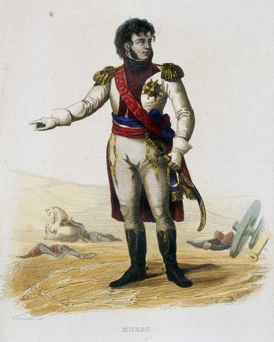 约阿希姆-缪拉(Gioacchino Murat)(1767-1815)，法国总理和那不勒斯国王--在 "Plutarque Francais"。 作者 法语学校