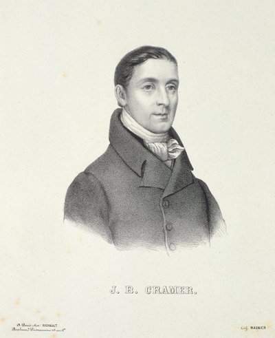Johann Baptist Cramer（1771-1858）由Magnier镌刻 作者 法语学校