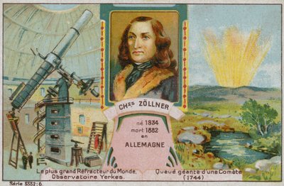 德国天文学家Johann Karl Friedrich Zoellner 作者 法语学校
