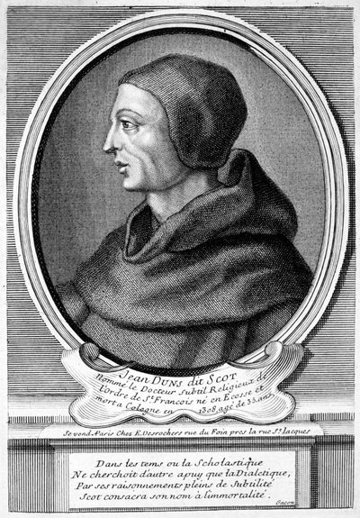 约翰-邓斯(Duns Scotus)，苏格兰天主教牧师、哲学家和神学家(雕刻) 作者 法语学校