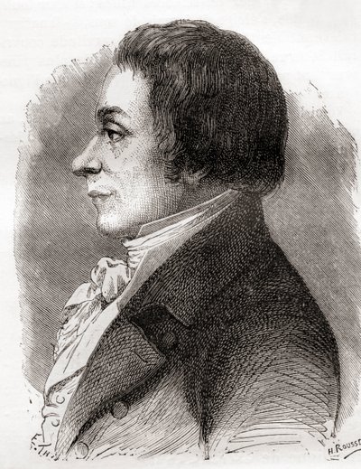 约瑟夫·拉卡纳尔 (Joseph Lakanal)，来自 Les Merveilles de la Science，约 1870 年出版（版画） 作者 法语学校