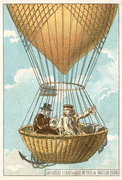 Joseph Louis Gay-Lussac and Jean-Baptiste Biot in a balloon at an altitude of 4000 metres 作者 法语学校