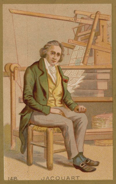 Joseph Marie Jacquard，法国织布工和商人 作者 法语学校