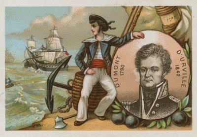 Jules Dumont dUrville，法国海军军官和探险家 作者 法语学校