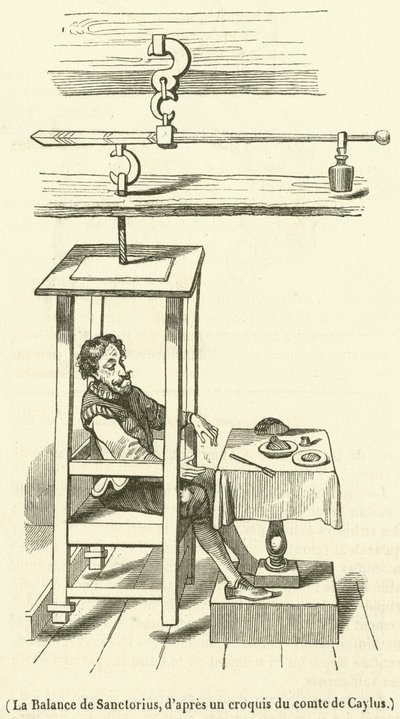 La Balance de Sanctorius（雕刻） 作者 法语学校