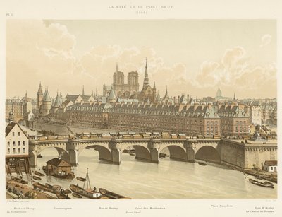 Cite和Pont-Neuf，1665 作者 法语学校