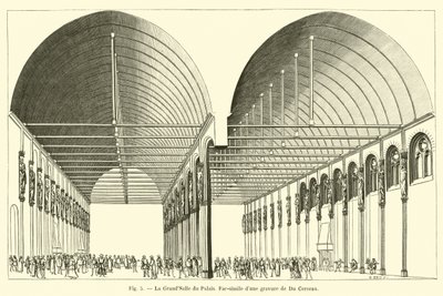 GrandSalle du Palais，Du -ceceau雕刻的Fac-simile 作者 法语学校