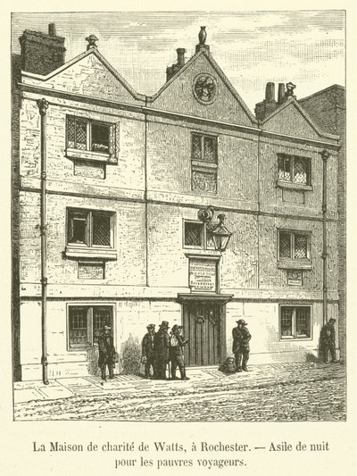 Watts Charity House, Rochester, Night Asylum for the Poor Travelers (雕刻) 作者 法语学校