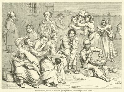 La Maison de fous (engraving) 作者 法语学校