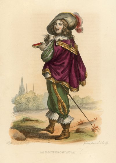 La Rochefoucault (coloured engraving) 作者 法语学校