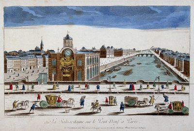 巴黎新桥上的 La Samaritaine（水泵）--光学视图 作者 法语学校