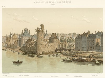 Nesle Tower和Hotel de Guenegaud，1650 作者 法语学校