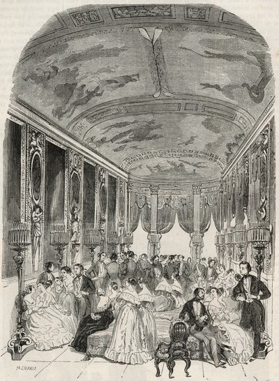 La galerie dit de Lebrun，在舞会期间充当聊天室--Lambert sur l