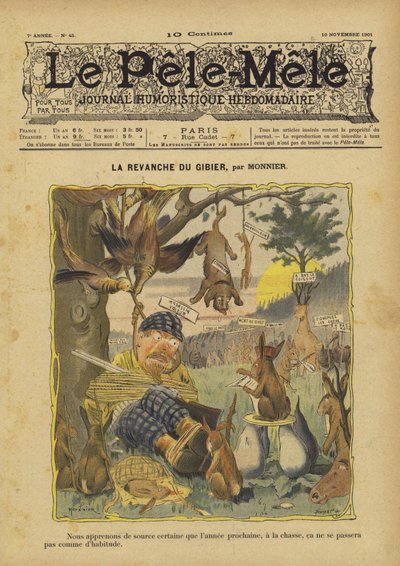 La revanche du gibier. Illustration for Le Pele-Mele 作者 法语学校