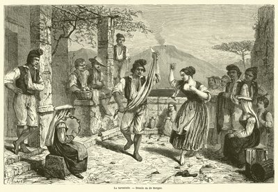 La tarentelle（雕版画 作者 法语学校
