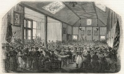 19世纪贝西的卡诺蒂尔酒馆--埃德蒙-特克西尔1852年所作的 "巴黎表 "中的版画。 作者 法语学校