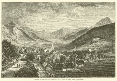 La vallee du Mont-Dore et le village des Bains (engraving) 作者 法语学校