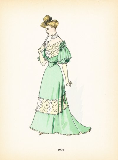 女士时装，1901年 作者 法语学校