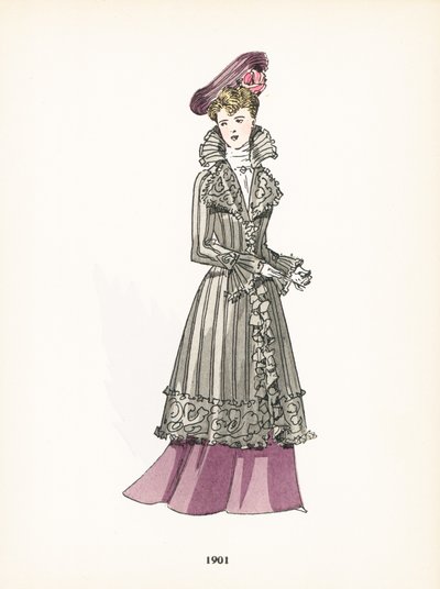 女士时装，1901年 作者 法语学校