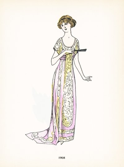 女士时装，1908年 作者 法语学校