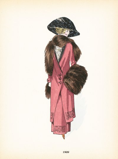 女士时装，1909年 作者 法语学校