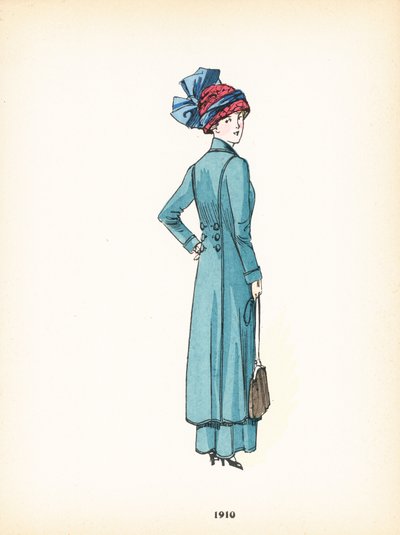 女士时装，1910年 作者 法语学校
