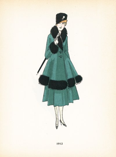 女士时装，1913年 作者 法语学校