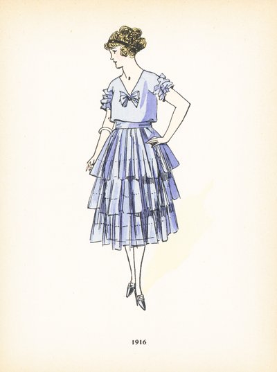 女士时装，1916年 作者 法语学校
