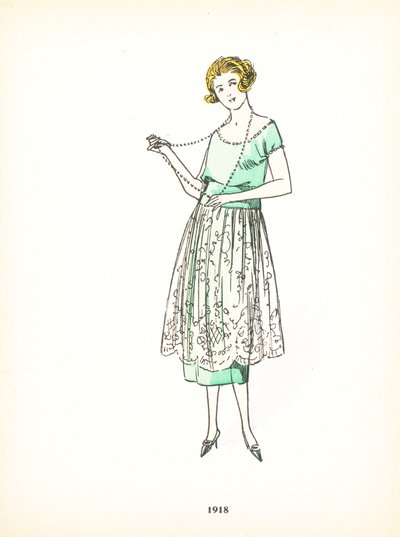 女士时装，1918年 作者 法语学校