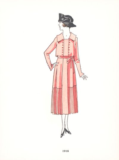 女士时装，1918年 作者 法语学校