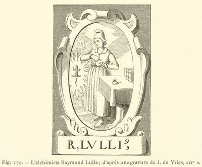 炼金术士 Raymond Lulle (雕刻) 作者 法语学校
