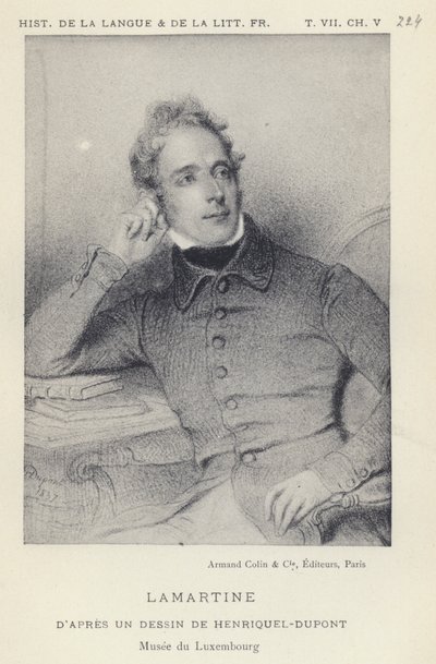 Lamartine (litho) 作者 法语学校