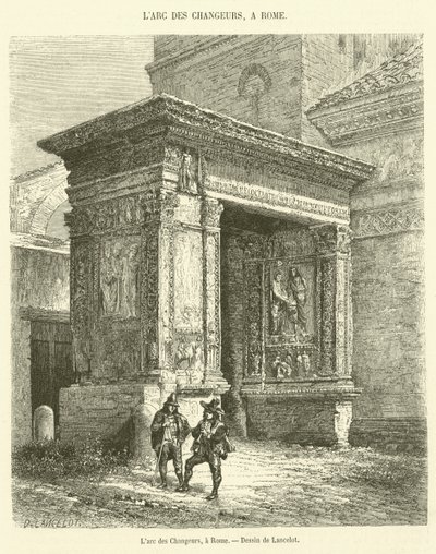 Arc des Changers，在罗马（雕刻） 作者 法语学校