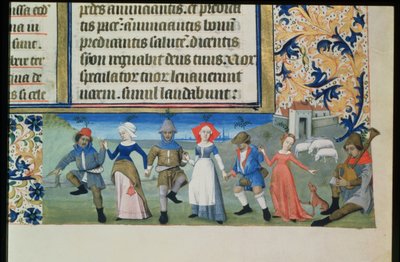 Lat 873 f.21牧羊人的舞蹈，来自Angouleme的查尔斯小时 作者 法语学校