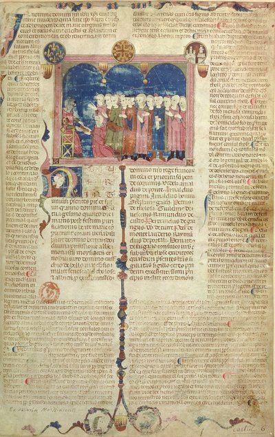 Lat 9187 f.1作者介绍这本书，来自Coutumes de Toulouse，1296 作者 法语学校