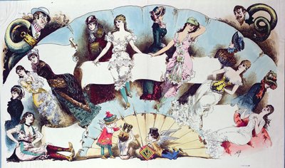 关于女性内衣的文章的布局插图，来自La Vie Parisienne，1870年 作者 法语学校