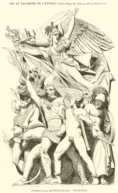 Le Depart, ou 92, bas-relief (engraving) 作者 法语学校