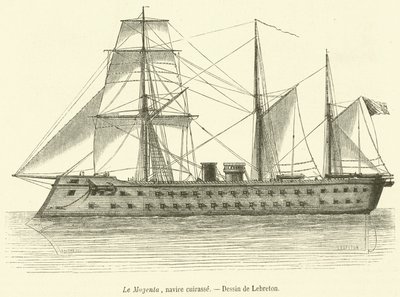 Le Magenta，装甲船（雕刻） 作者 法语学校